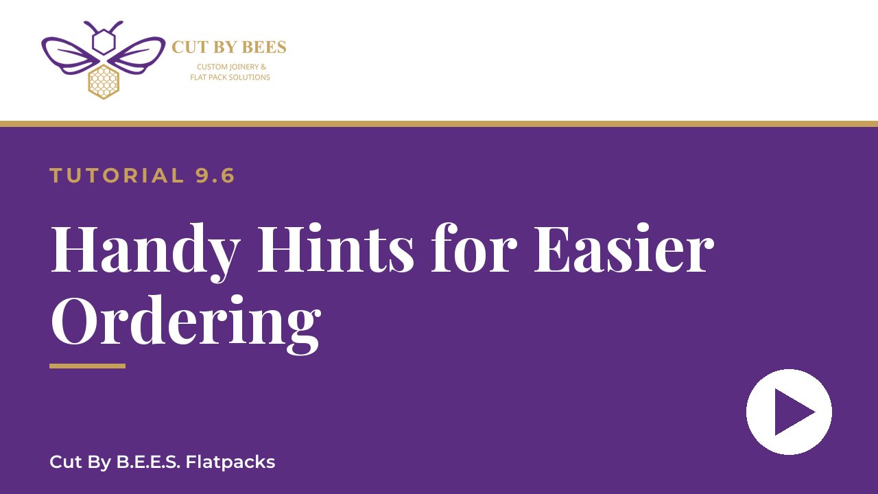 9.6 Handy Hints for Easier Ordering video thumbnail
