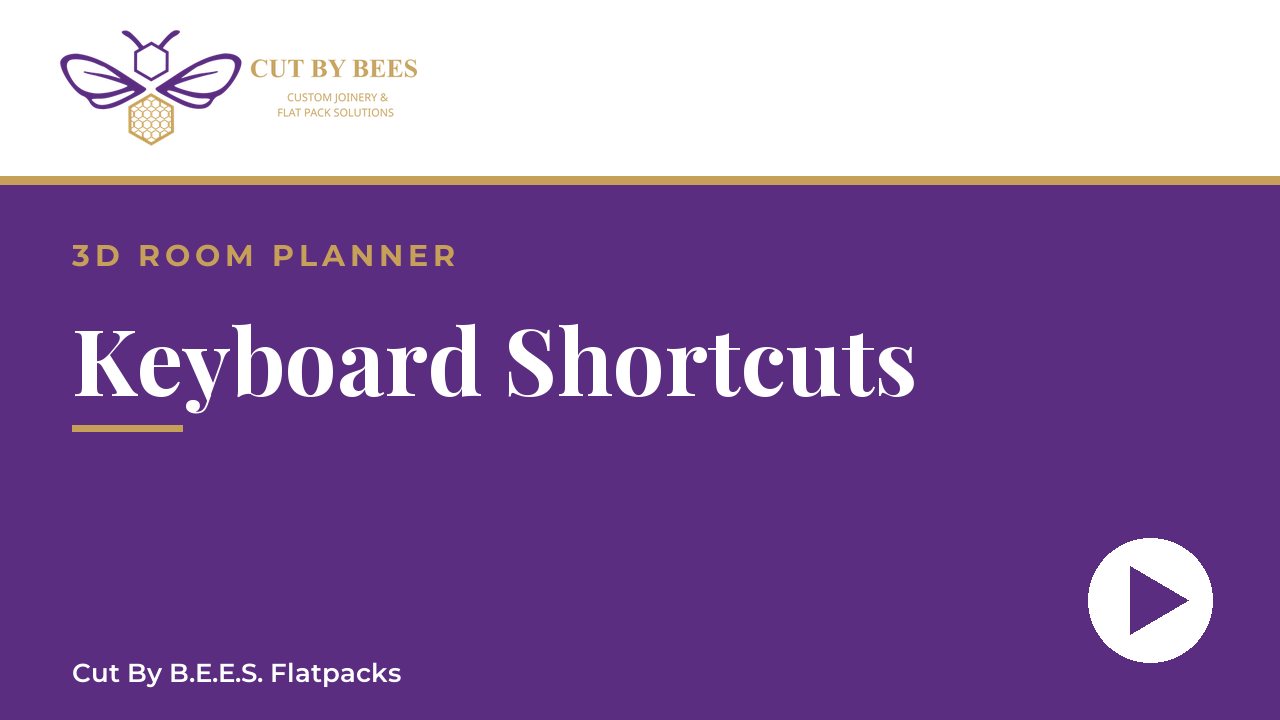 3D Room Planner — Keyboard Shortcuts video thumbnail